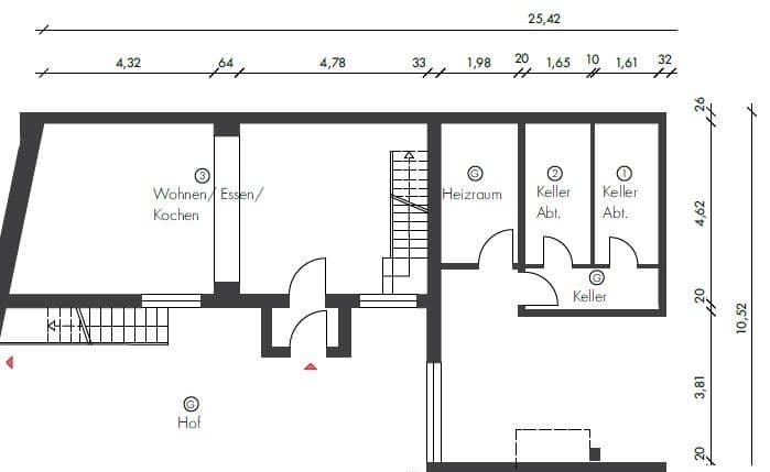 Prenájom bytu 2-izbový 63 m², Bruchsal, Bádensko-Wurttembersko Prenájom bytu 2-izbový 63 m², Bruchsal, Bádensko-Wurttembersko