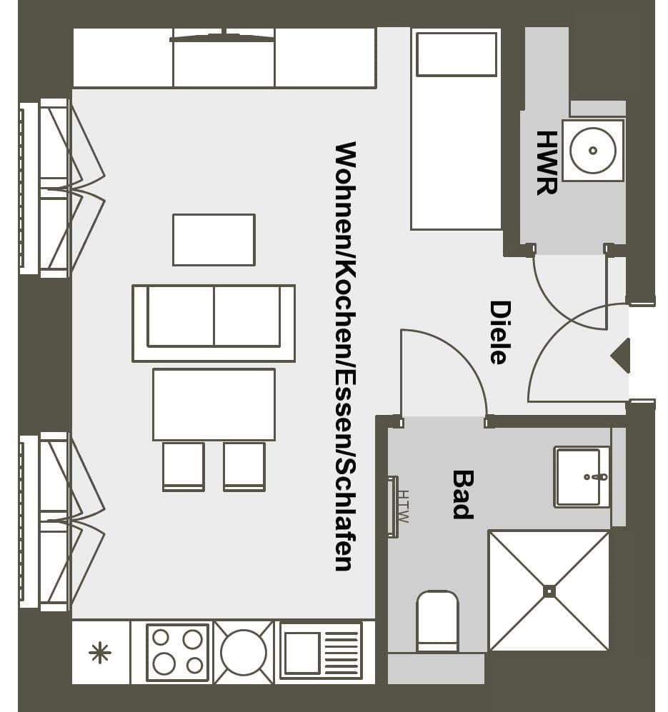 Prenájom bytu 1-izbový 35 m², Am Tierpark 25, Berlin, Berlín Prenájom bytu 1-izbový 35 m², Am Tierpark 25, Berlin, Berlín