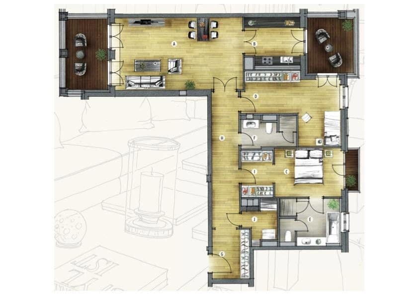 Prenájom bytu 3-izbový 123 m², Münster, Severné Porýnie - Westfálsko Prenájom bytu 3-izbový 123 m², Münster, Severné Porýnie - Westfálsko
