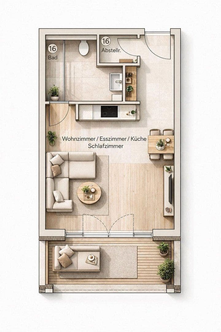Prenájom bytu 1-izbový 44 m², Heilbronner Str. 6, Frankfurt, Hesensko Prenájom bytu 1-izbový 44 m², Heilbronner Str. 6, Frankfurt, Hesensko