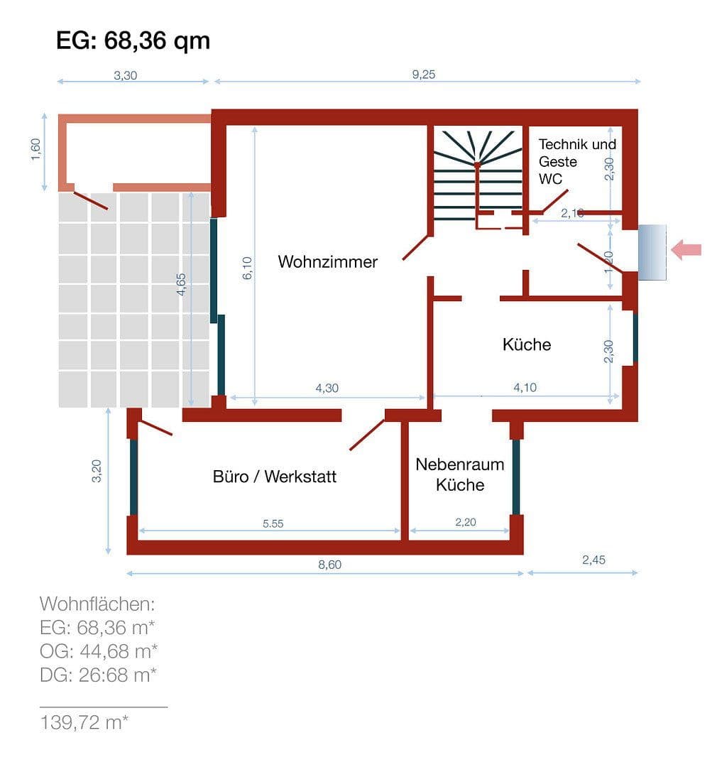 Predaj domu 135 m², pozemok 490 m², Bremen, Brémy Predaj domu 135 m², pozemok 490 m², Bremen, Brémy
