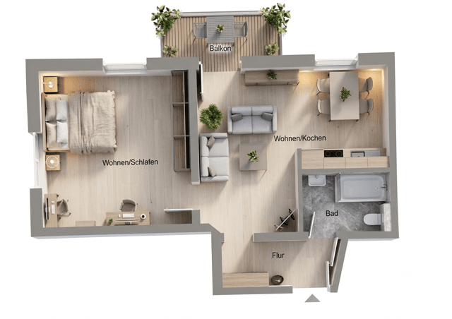 Predaj bytu 2-izbový 55 m², Leipzig - Stötteritz, Sasko Predaj bytu 2-izbový 55 m², Leipzig - Stötteritz, Sasko