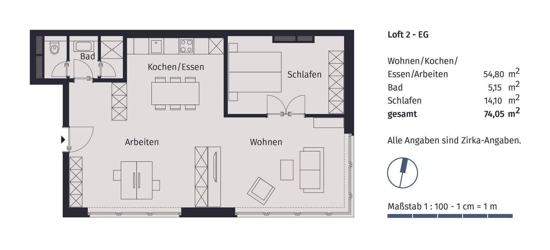 Prenájom bytu 2-izbový 75 m², Richard-Tauber-Straße 3, München, Bavorsko Prenájom bytu 2-izbový 75 m², Richard-Tauber-Straße 3, München, Bavorsko