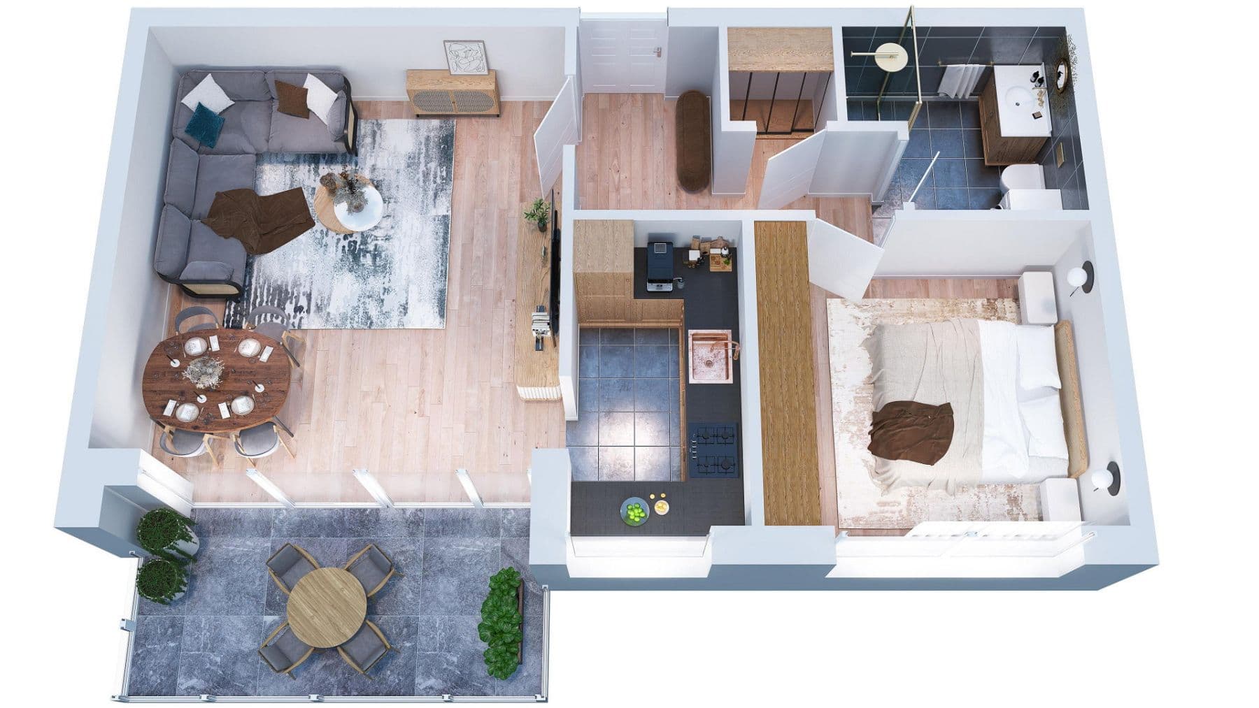 Prenájom bytu 2-izbový 57 m², Mering, Bavorsko Prenájom bytu 2-izbový 57 m², Mering, Bavorsko