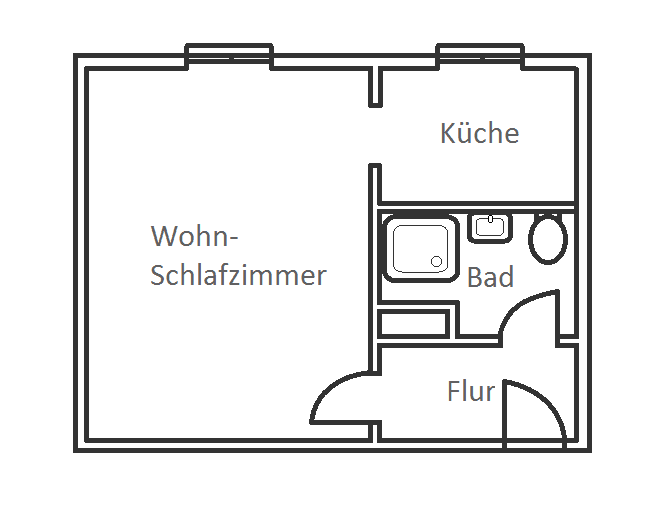 Prenájom bytu 1-izbový 25 m², Nordstraße, Neukieritzsch, Sasko Prenájom bytu 1-izbový 25 m², Nordstraße, Neukieritzsch, Sasko