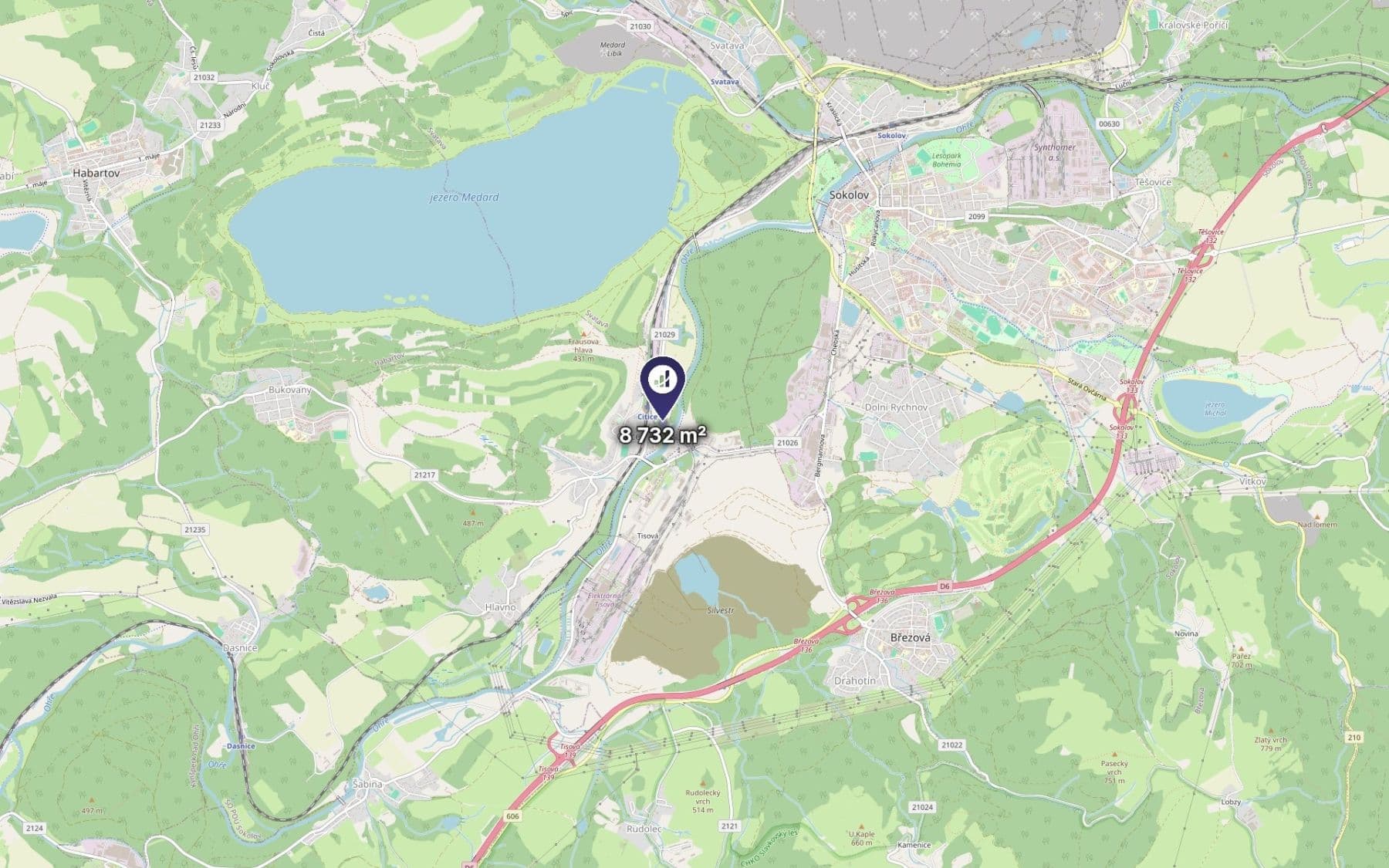 Predaj pozemku 8.732 m², Citice, Karlovarský kraj Predaj pozemku 8.732 m², Citice, Karlovarský kraj