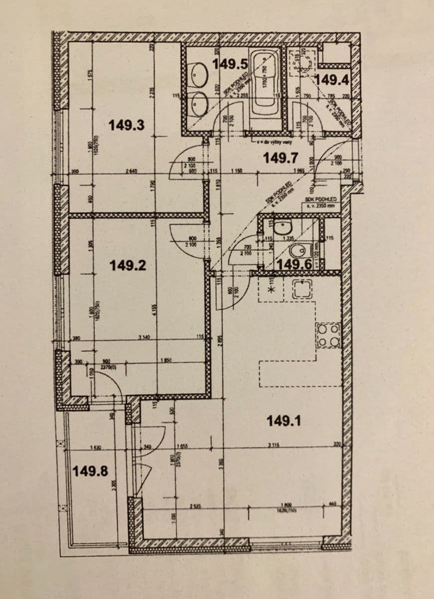 Prenájom bytu 3-izbový 71 m², K Metru, Praha, Praha Prenájom bytu 3-izbový 71 m², K Metru, Praha, Praha
