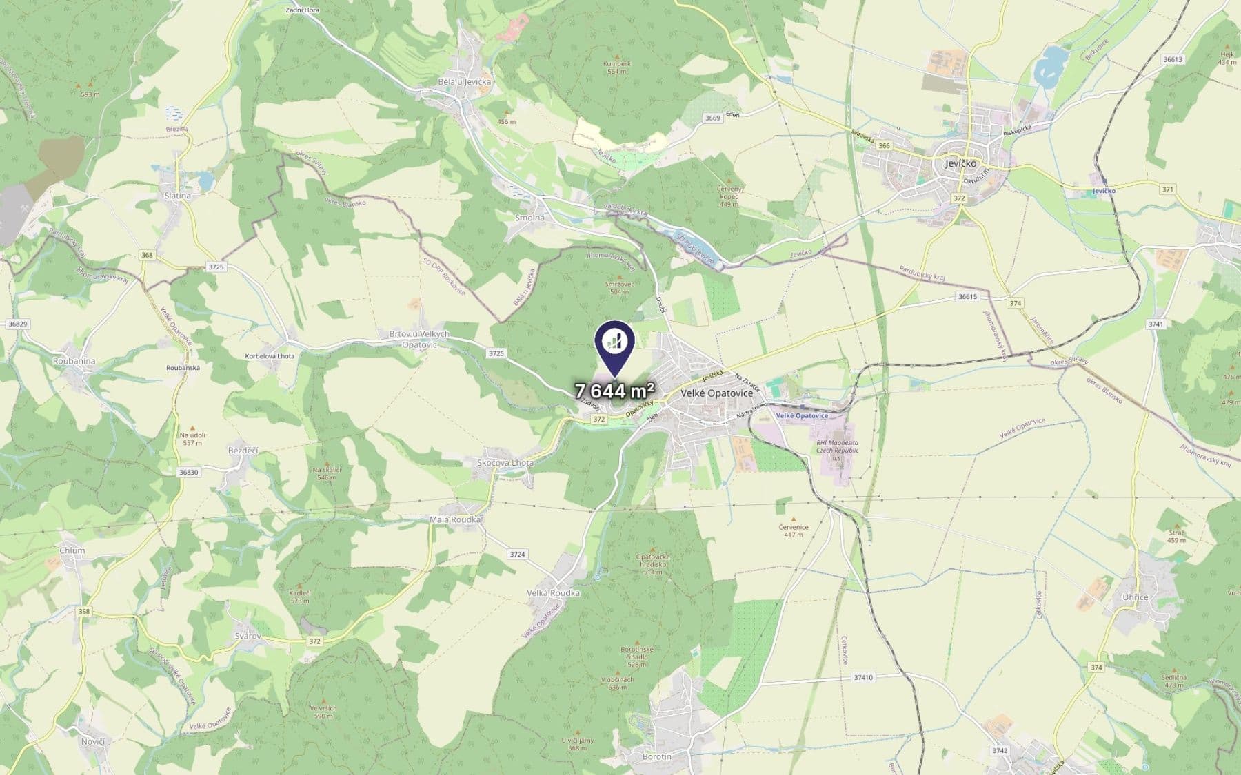 Predaj pozemku 1.433 m², Velké Opatovice, Jihomoravský kraj Predaj pozemku 1.433 m², Velké Opatovice, Jihomoravský kraj