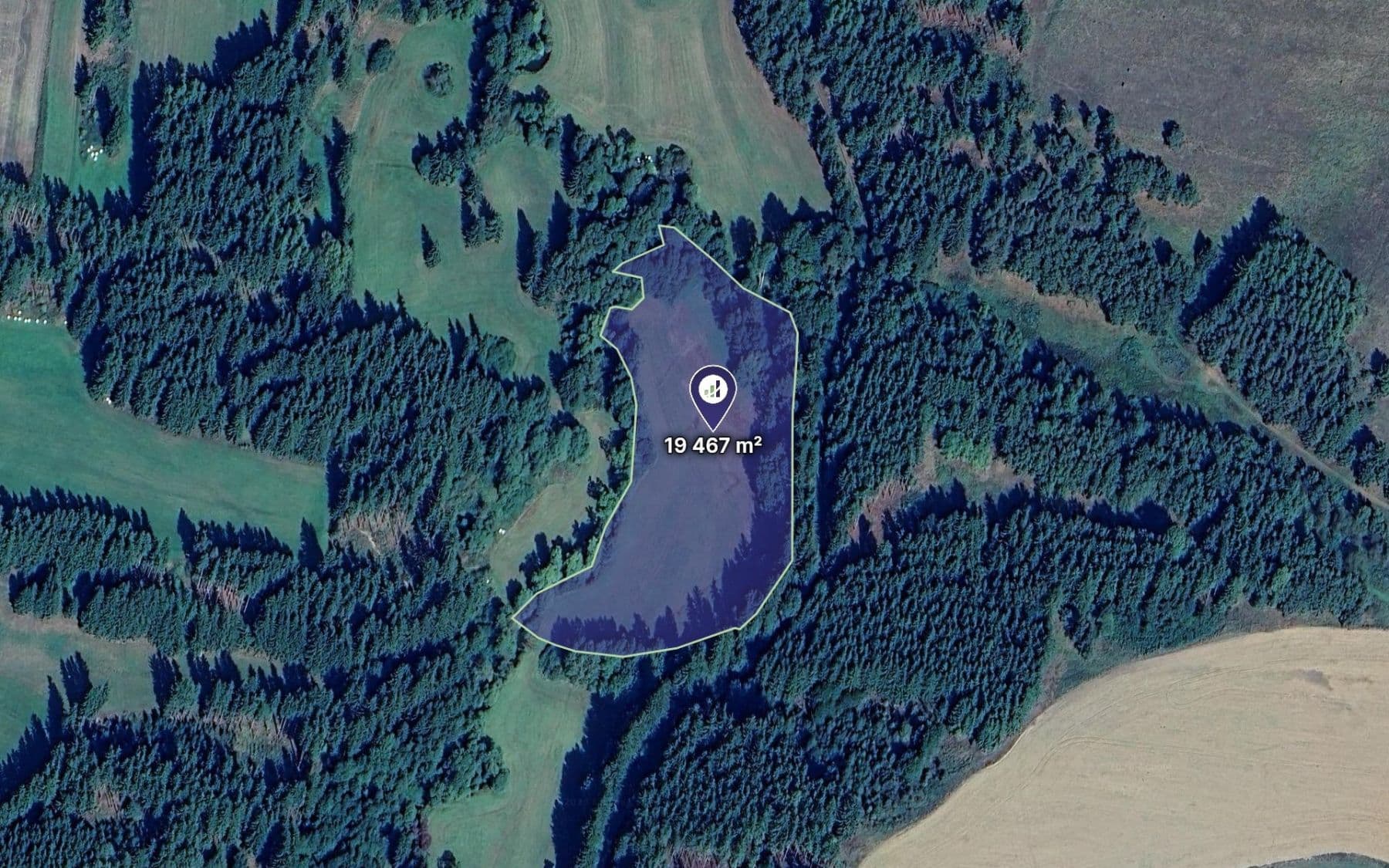 Predaj pozemku 19.467 m², Útvina, Karlovarský kraj Predaj pozemku 19.467 m², Útvina, Karlovarský kraj