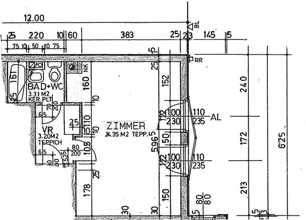 Prenájom bytu 1-izbový 33 m², Spittelauer Lände 9, Wien, Viedeň Prenájom bytu 1-izbový 33 m², Spittelauer Lände 9, Wien, Viedeň