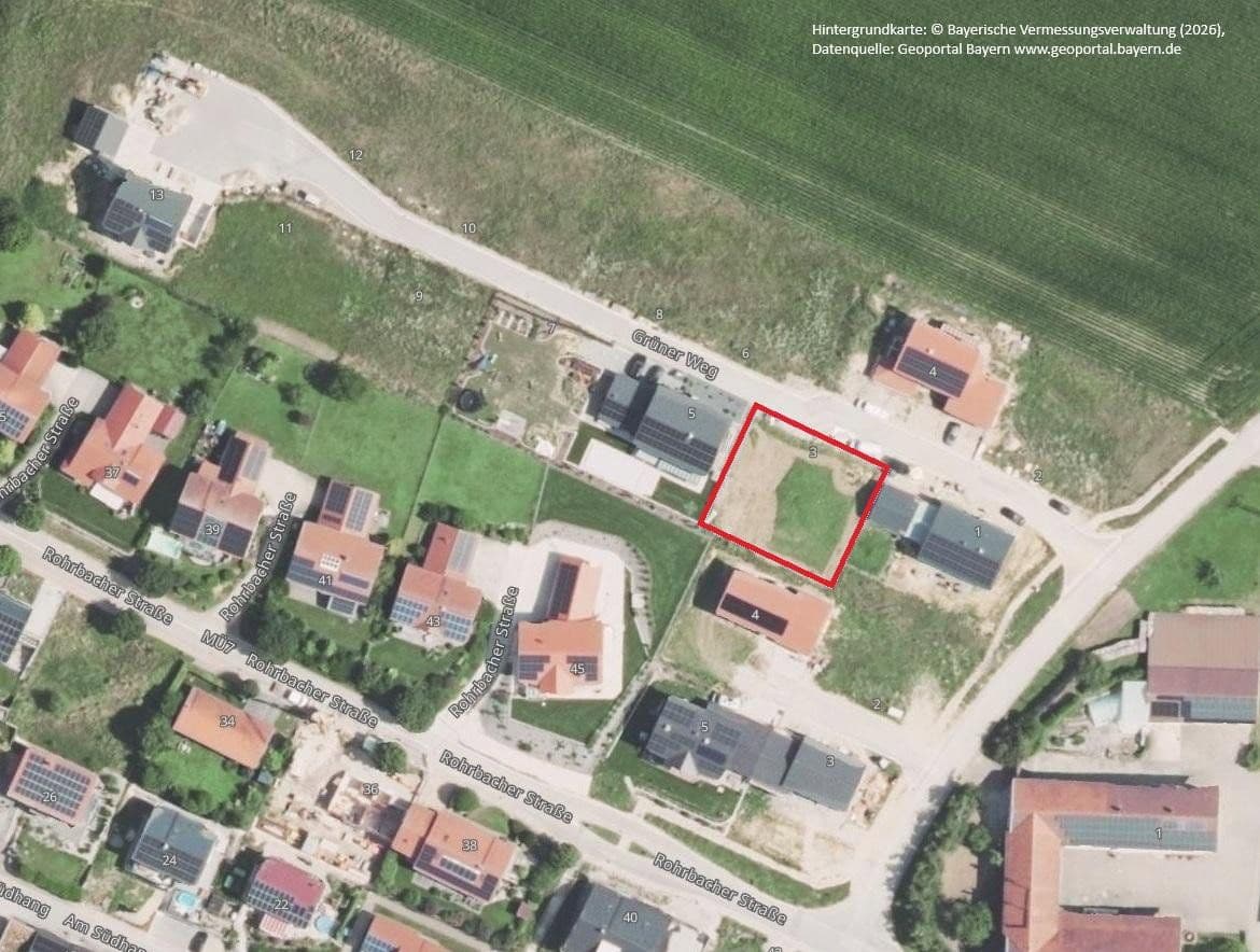 Predaj pozemku 699 m², Niederbergkirchen, Bavorsko Predaj pozemku 699 m², Niederbergkirchen, Bavorsko