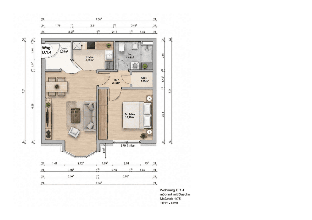 Prenájom bytu 2-izbový 50 m², Stralsund, Meklenbursko-Predpomoransko Prenájom bytu 2-izbový 50 m², Stralsund, Meklenbursko-Predpomoransko