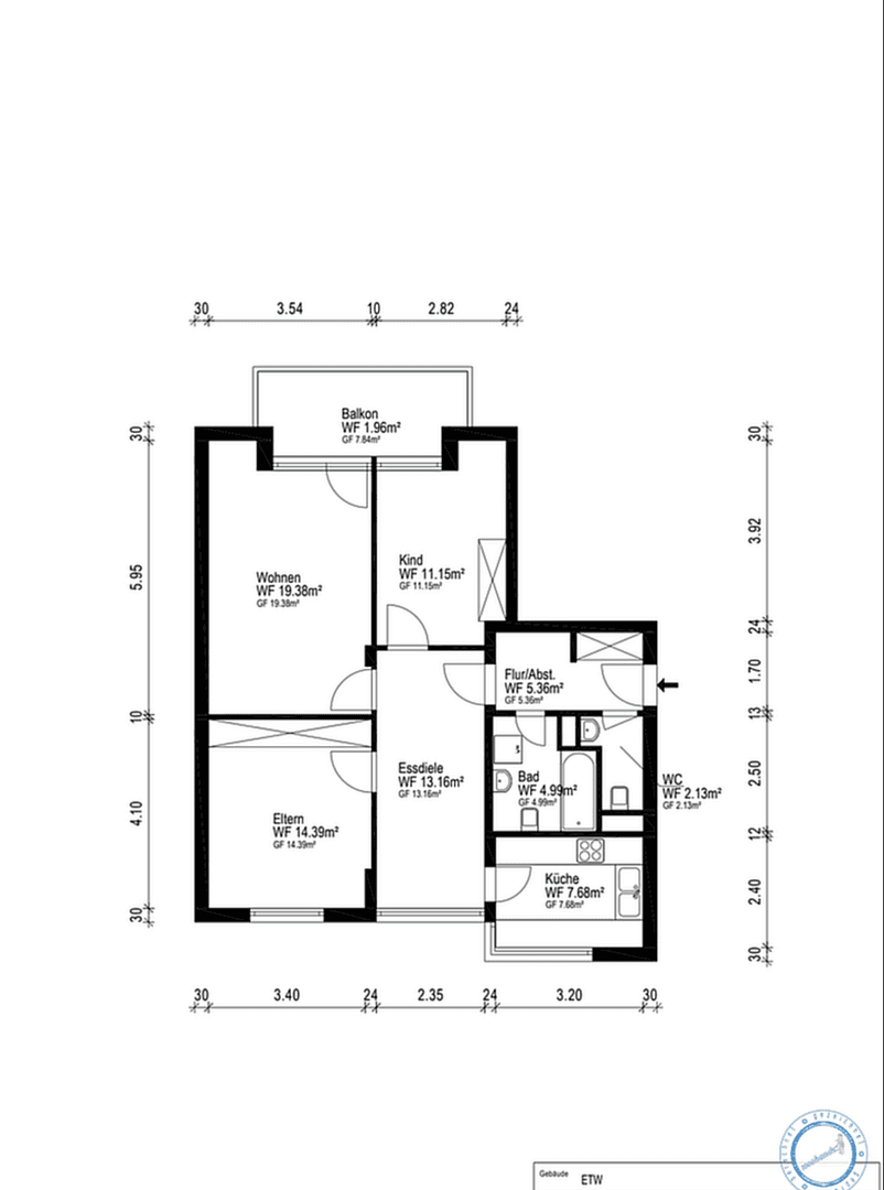 Predaj bytu 3-izbový 81 m², Bremerhaven, Brémy Predaj bytu 3-izbový 81 m², Bremerhaven, Brémy
