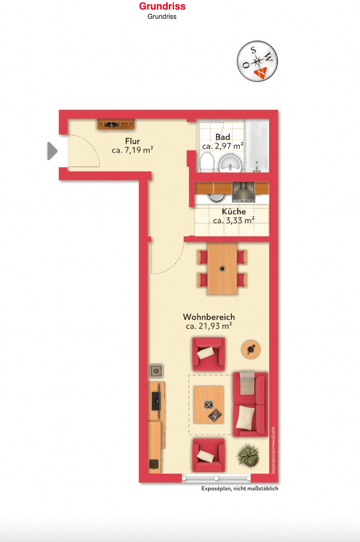 Prenájom bytu 1-izbový 35 m², Belgradstr. 76, München, Bavorsko Prenájom bytu 1-izbový 35 m², Belgradstr. 76, München, Bavorsko