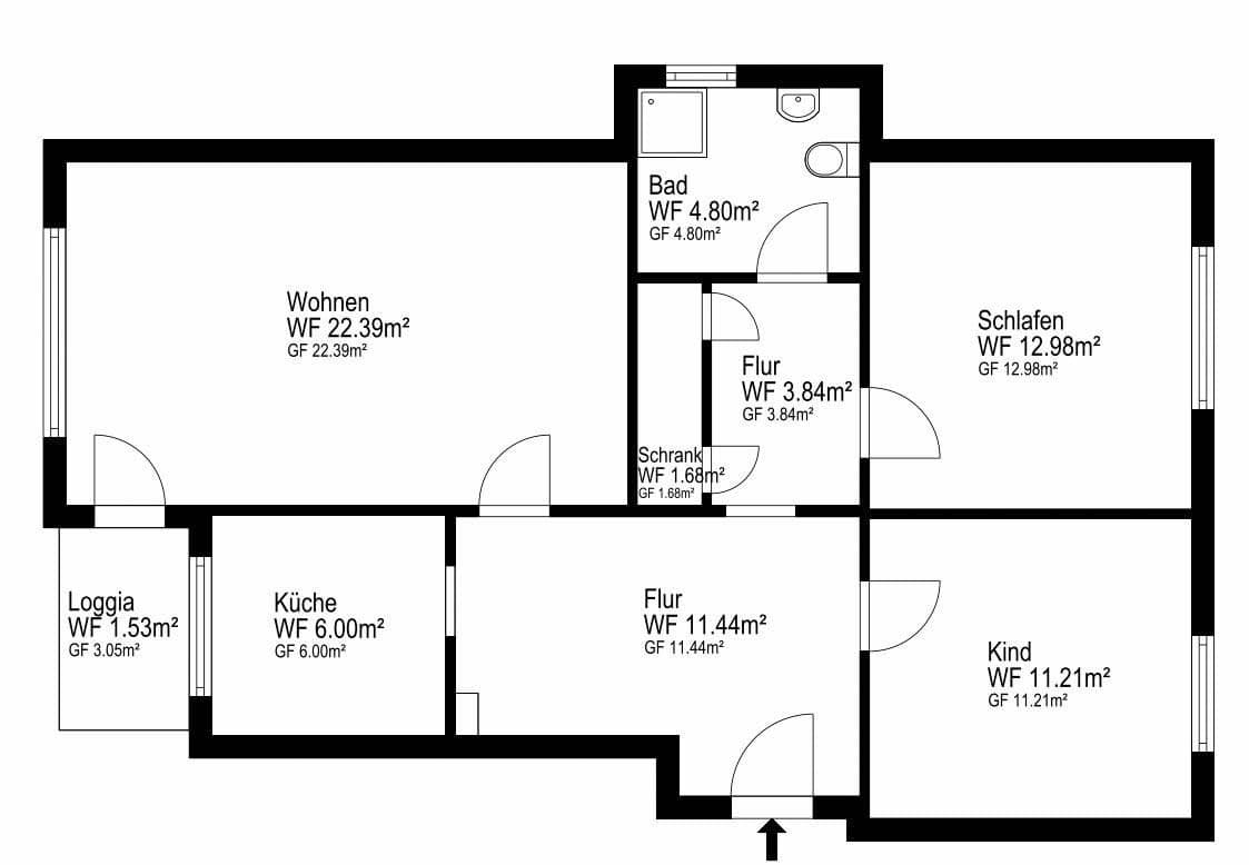 Predaj bytu 3-izbový 75 m², Marderweg 37, Hamm, Severné Porýnie - Westfálsko Predaj bytu 3-izbový 75 m², Marderweg 37, Hamm, Severné Porýnie - Westfálsko