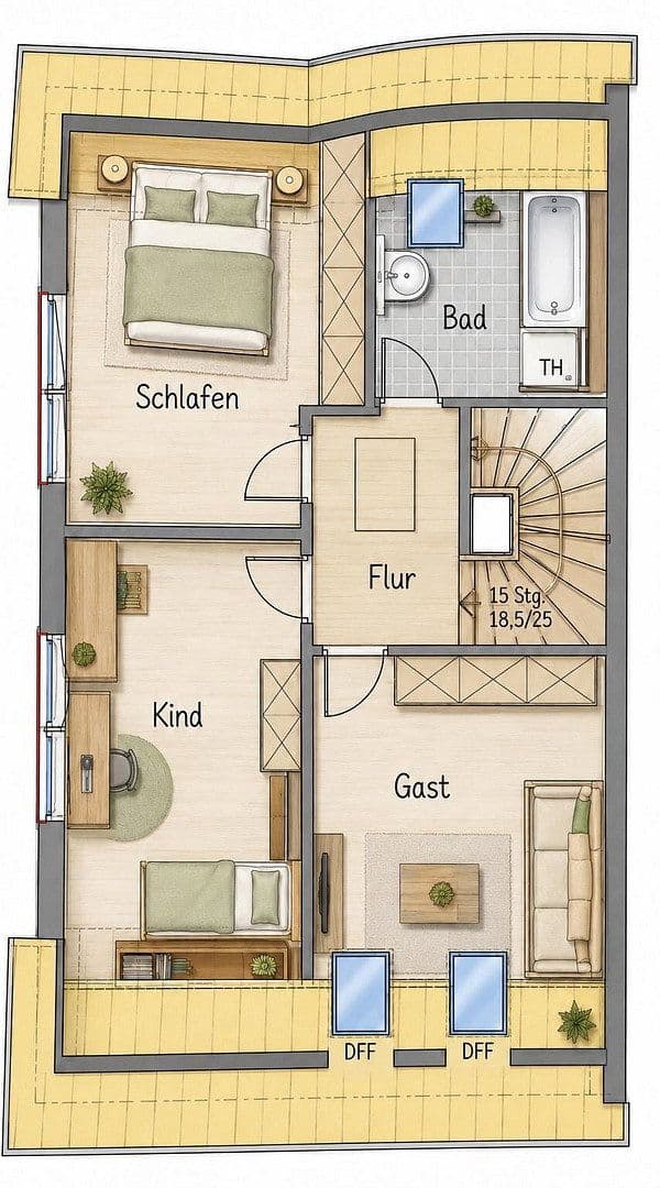 Predaj domu 106 m², pozemok 193 m², Hirsackerstrasse 5/2, Gottmadingen, Bádensko-Wurttembersko Predaj domu 106 m², pozemok 193 m², Hirsackerstrasse 5/2, Gottmadingen, Bádensko-Wurttembersko