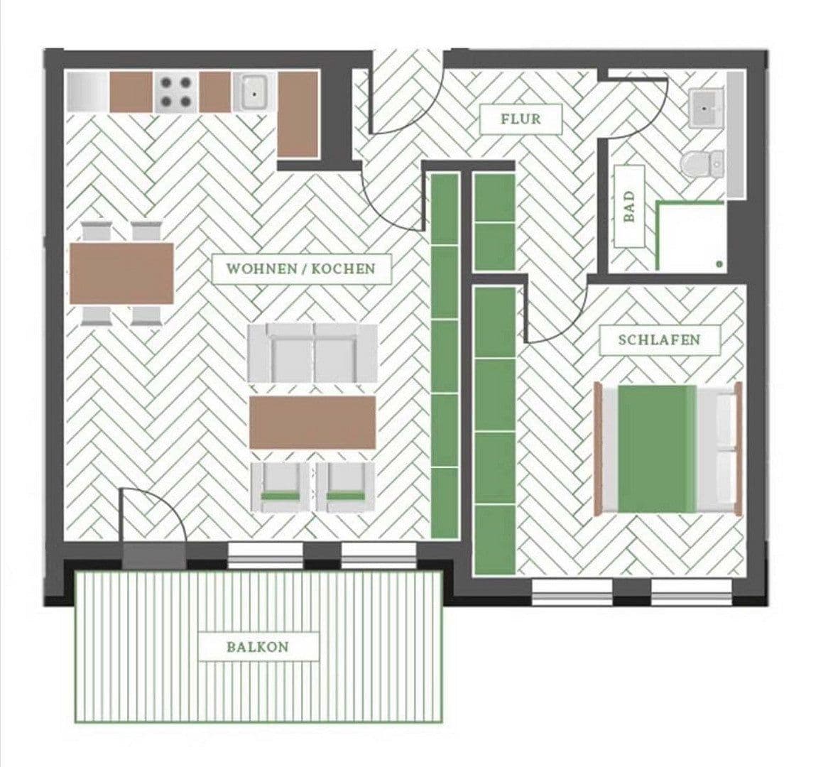 Prenájom bytu 2-izbový 63 m², Zehistaer Straße 9f, Pirna, Sasko Prenájom bytu 2-izbový 63 m², Zehistaer Straße 9f, Pirna, Sasko