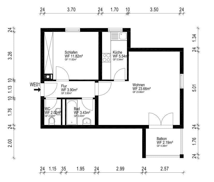 Prenájom bytu 2-izbový 53 m², Waldenburg, Bádensko-Wurttembersko Prenájom bytu 2-izbový 53 m², Waldenburg, Bádensko-Wurttembersko