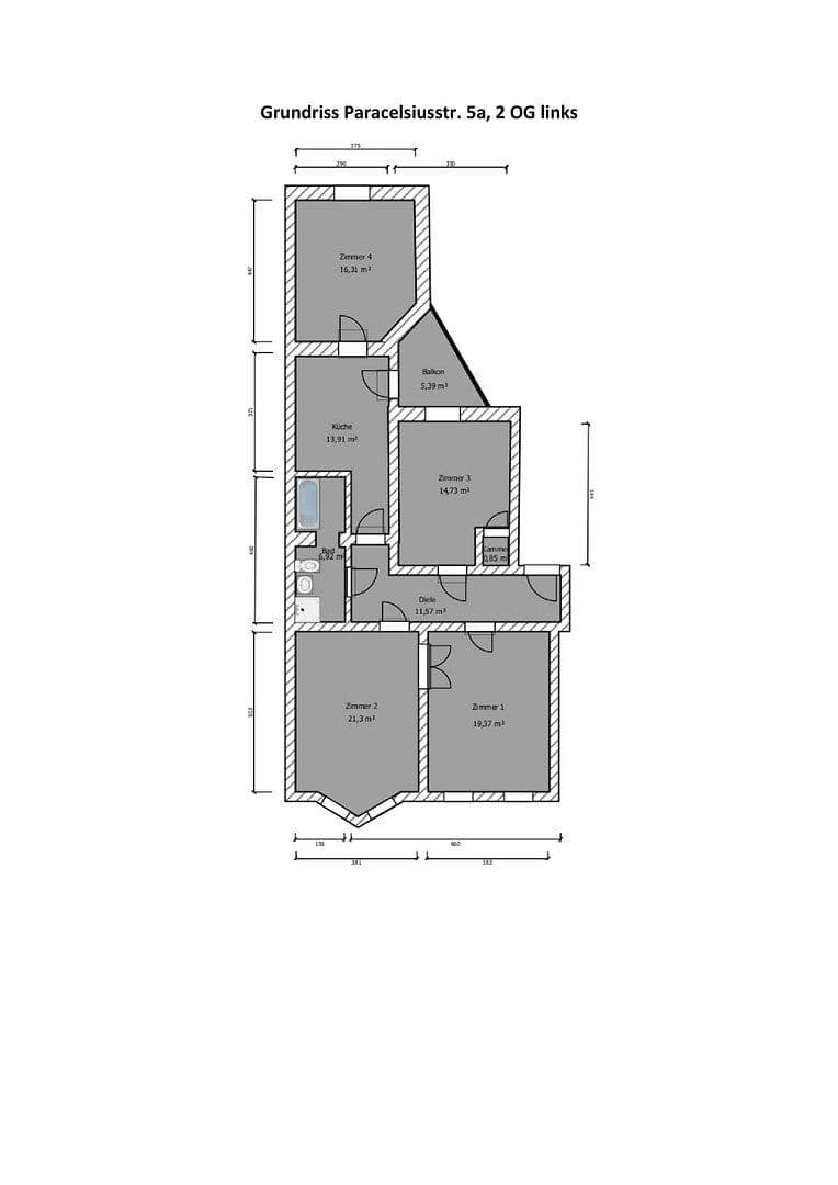 Prenájom bytu 4-izbový 109 m², Paracelsusstr. 5a, Halle, Sasko-Anhaltsko Prenájom bytu 4-izbový 109 m², Paracelsusstr. 5a, Halle, Sasko-Anhaltsko