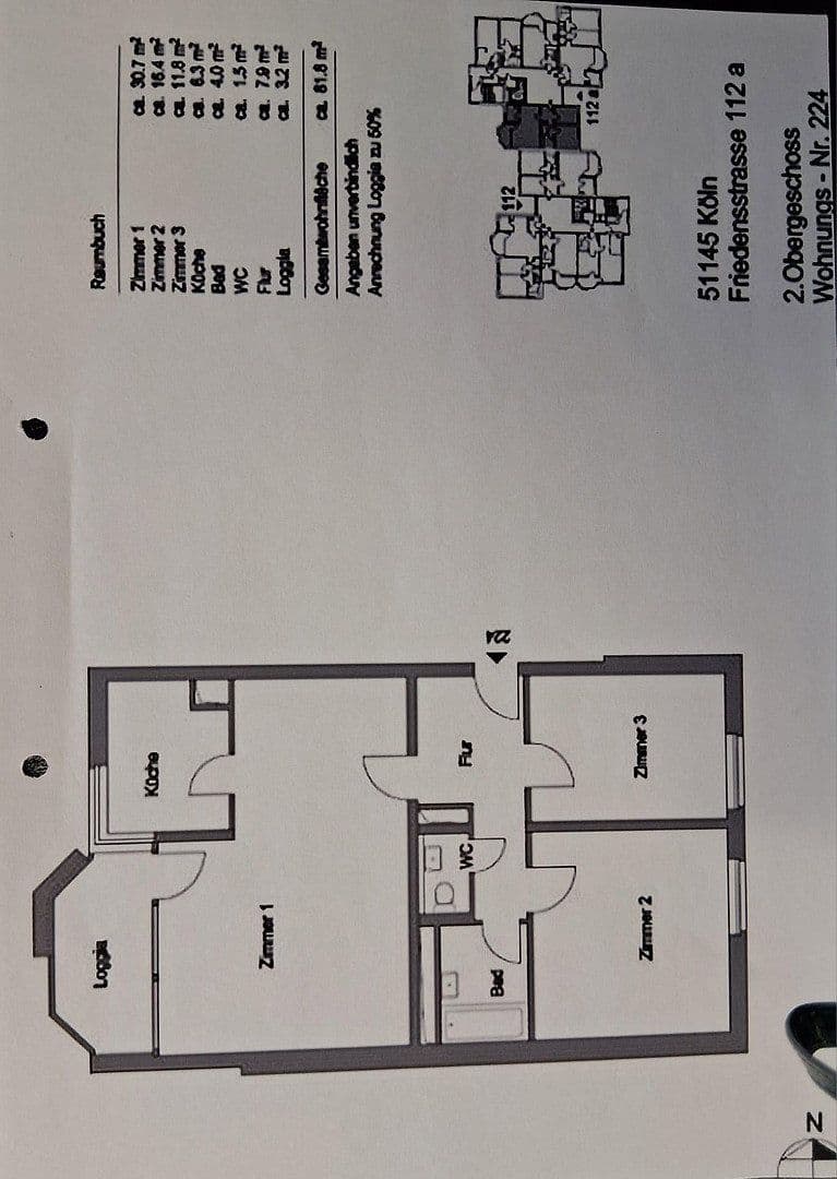 Predaj bytu 3-izbový 82 m², Friedensstraße 112a, Köln Urbach, Severné Porýnie - Westfálsko Predaj bytu 3-izbový 82 m², Friedensstraße 112a, Köln Urbach, Severné Porýnie - Westfálsko