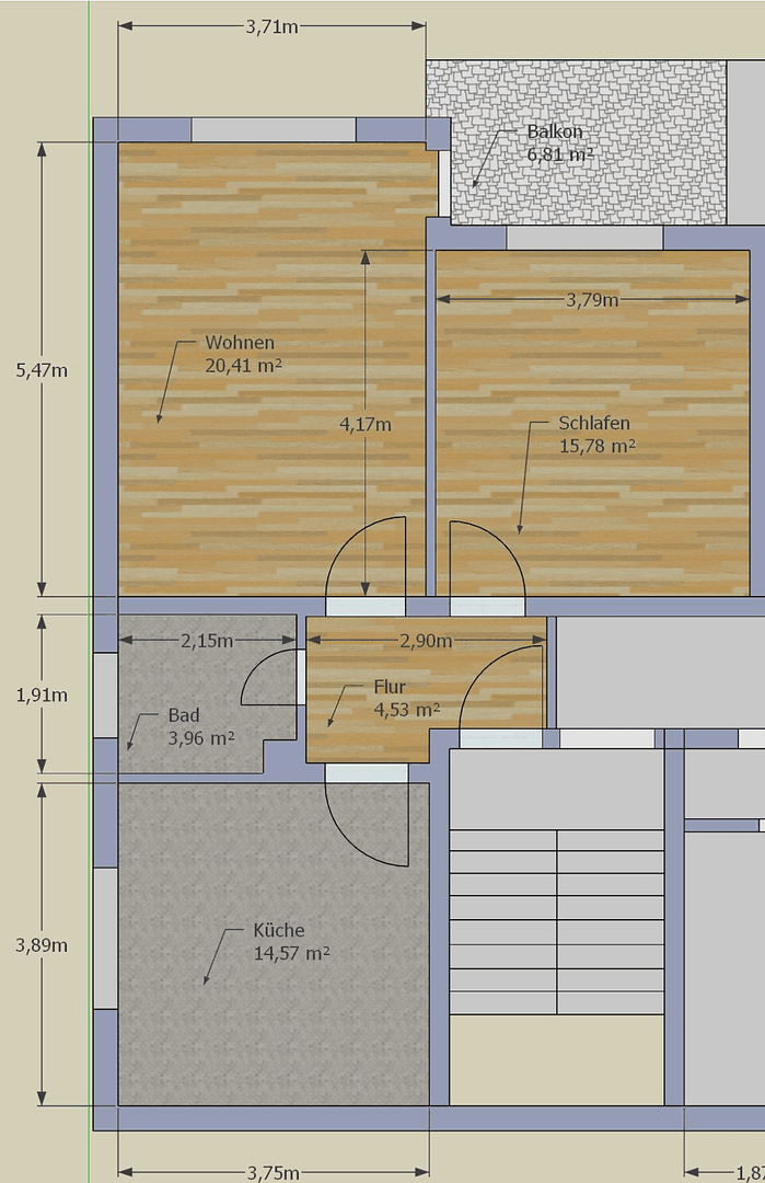 Prenájom bytu 2-izbový 61 m², Hösbach, Bavorsko Prenájom bytu 2-izbový 61 m², Hösbach, Bavorsko