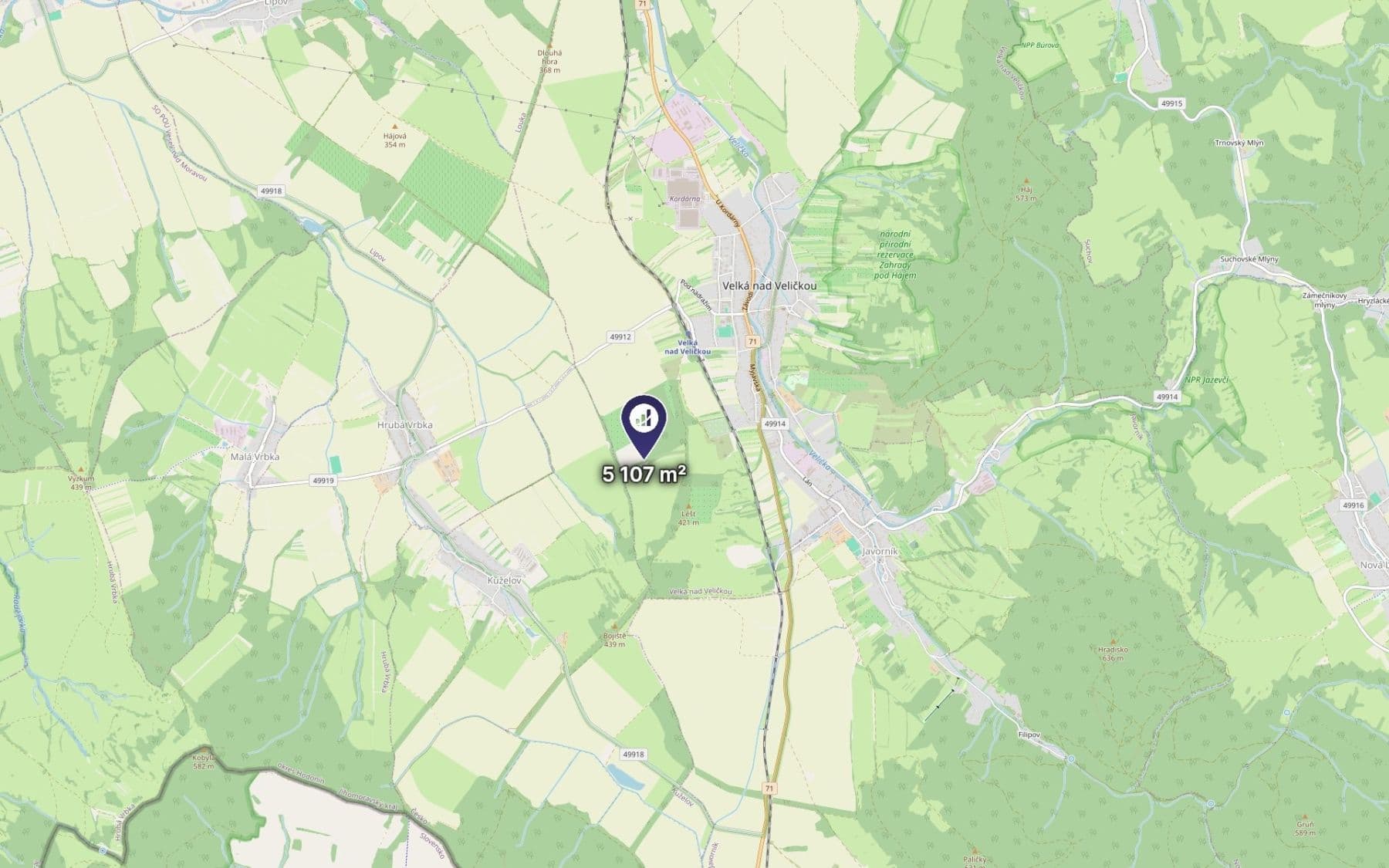 Predaj pozemku 5.107 m², Velká nad Veličkou, Jihomoravský kraj Predaj pozemku 5.107 m², Velká nad Veličkou, Jihomoravský kraj