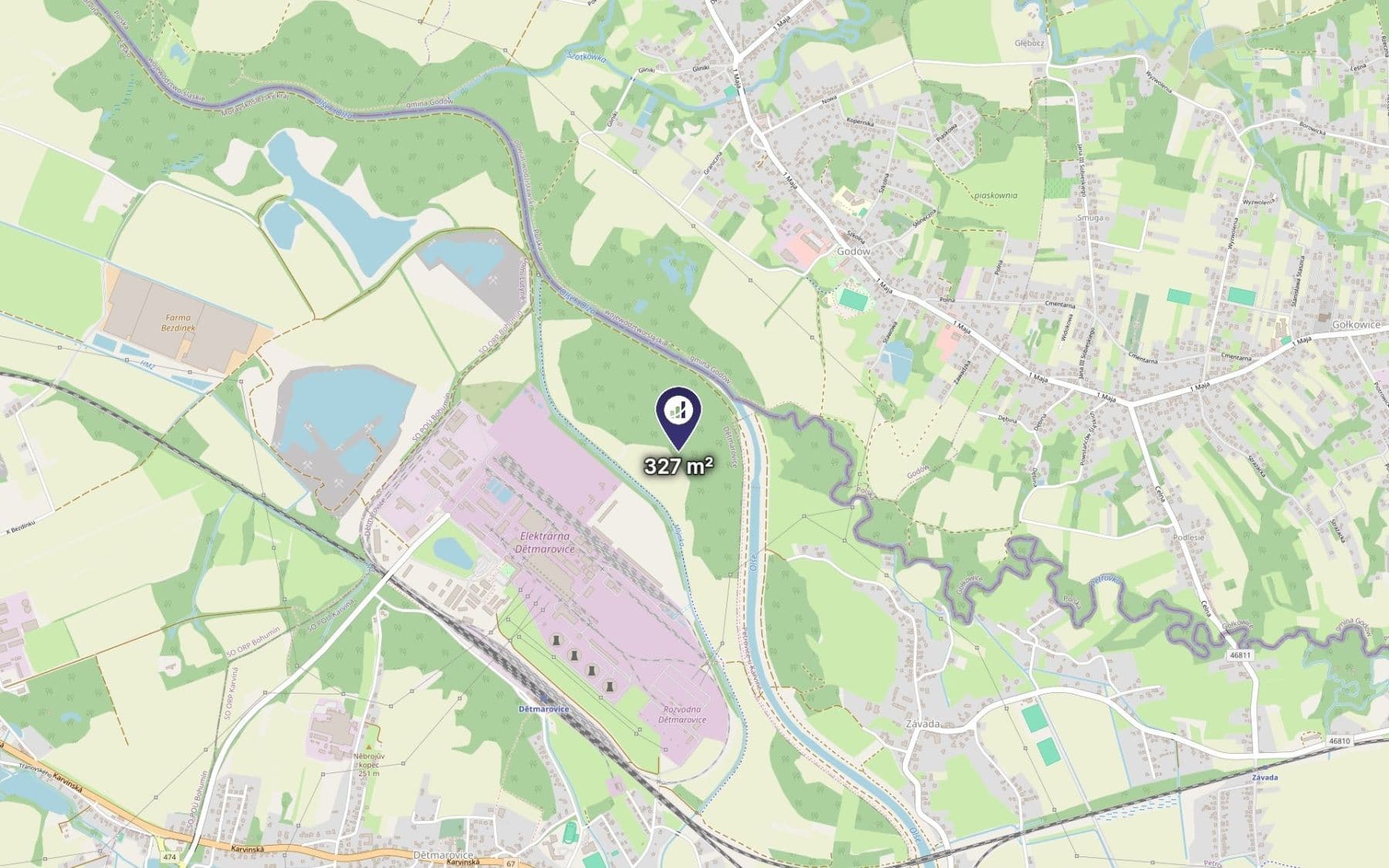 Predaj pozemku 327 m², Dětmarovice, Moravskoslezský kraj Predaj pozemku 327 m², Dětmarovice, Moravskoslezský kraj