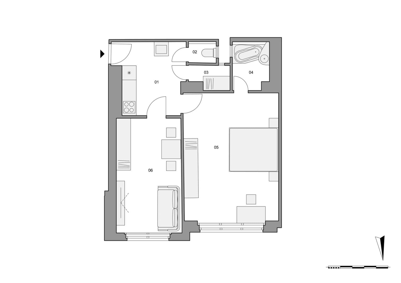 Predaj bytu 2-izbový 51 m², Vosmíkových, Praha, Praha Predaj bytu 2-izbový 51 m², Vosmíkových, Praha, Praha