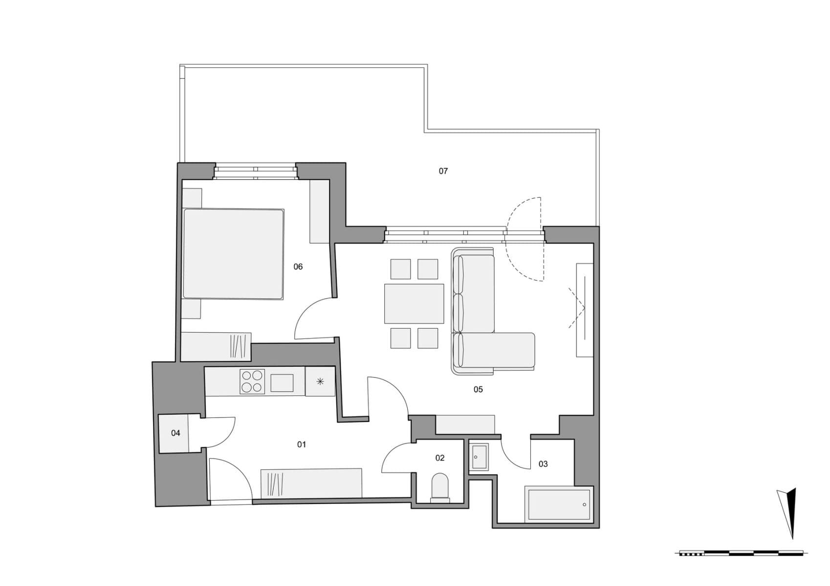 Predaj bytu 2-izbový 47 m², Vosmíkových, Praha, Praha Predaj bytu 2-izbový 47 m², Vosmíkových, Praha, Praha