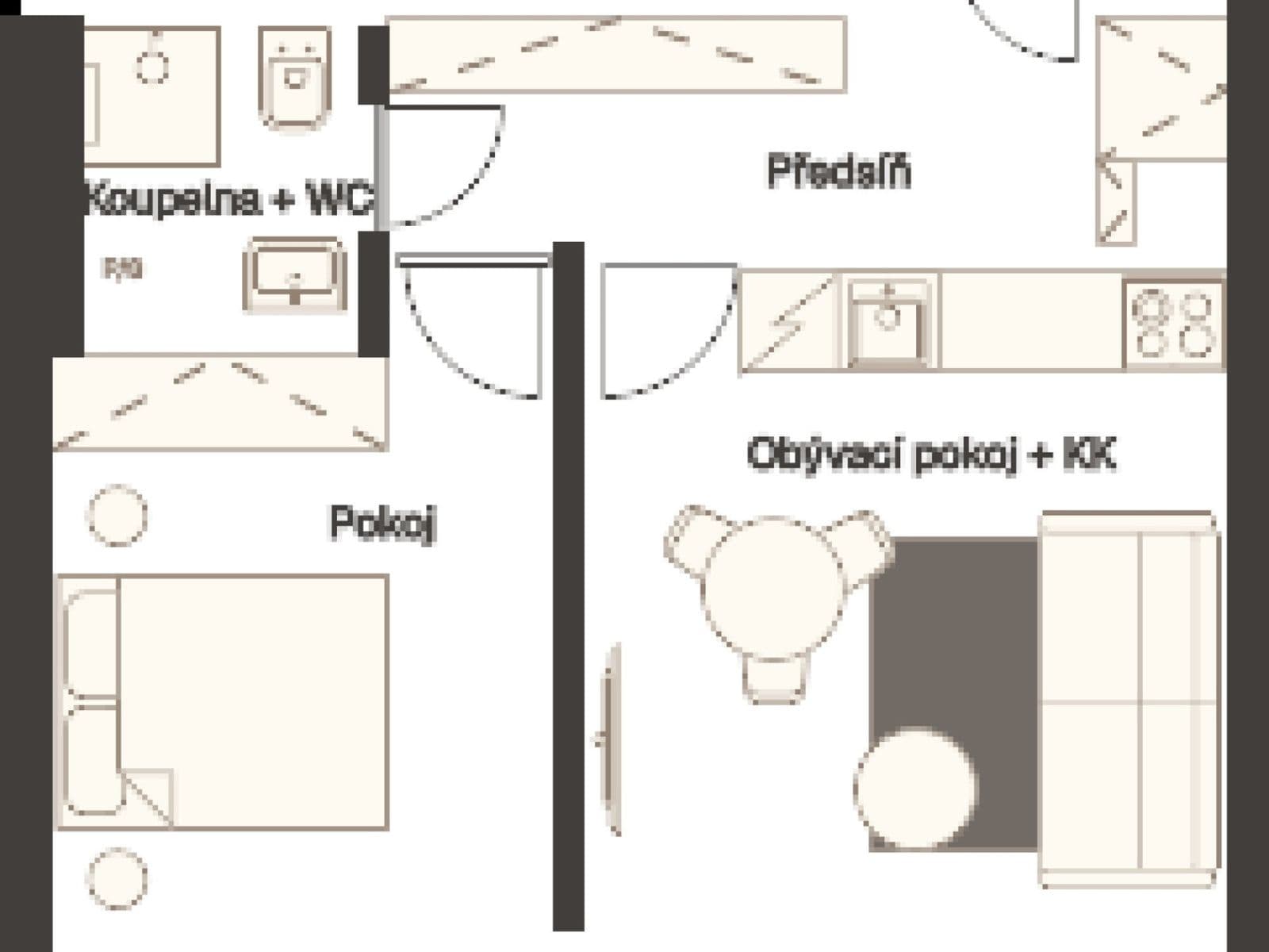 Prenájom bytu 2-izbový 42 m², Sázavská, Praha, Praha Prenájom bytu 2-izbový 42 m², Sázavská, Praha, Praha