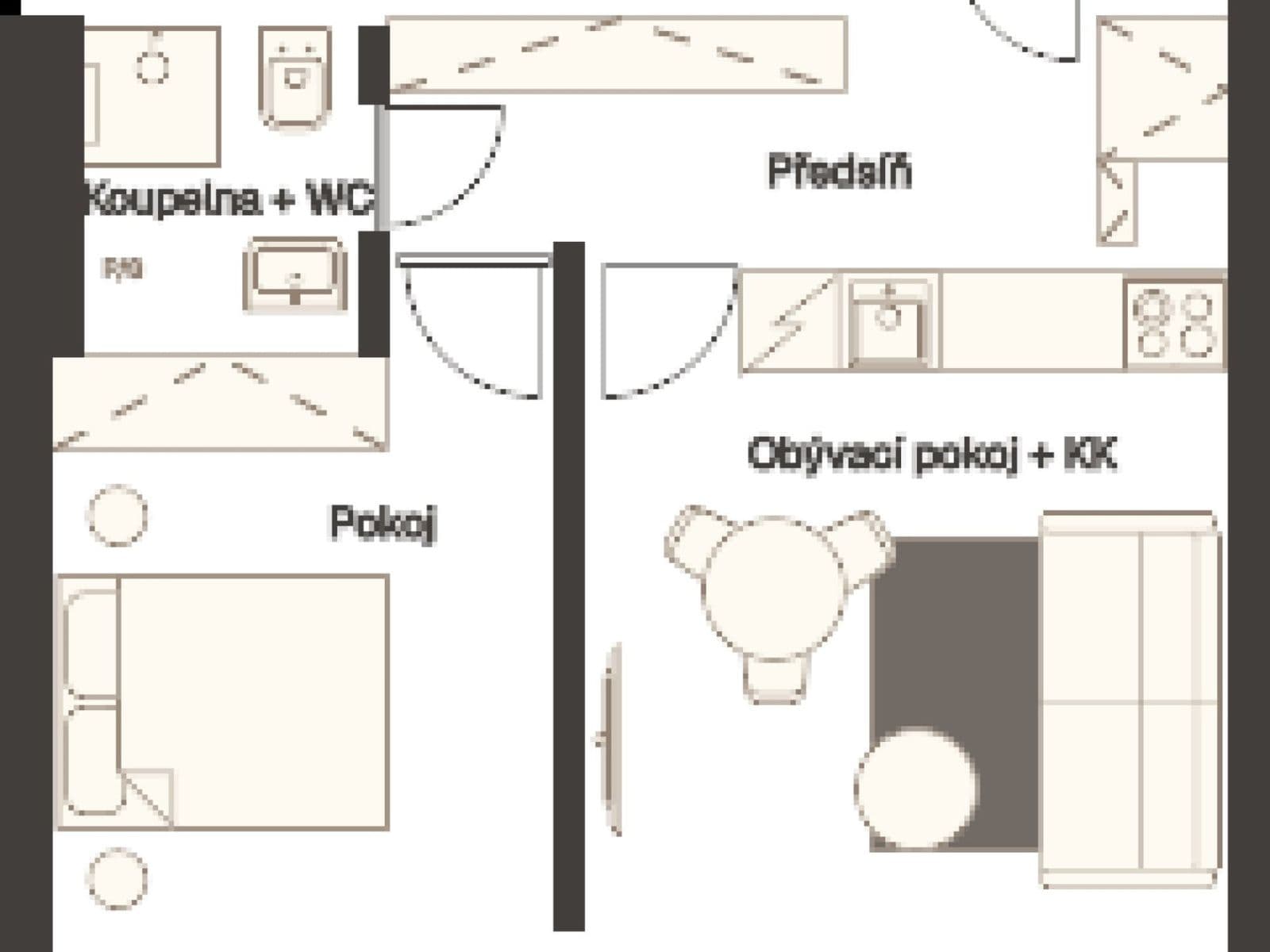 Prenájom bytu 2-izbový 42 m², Sázavská, Praha, Praha Prenájom bytu 2-izbový 42 m², Sázavská, Praha, Praha