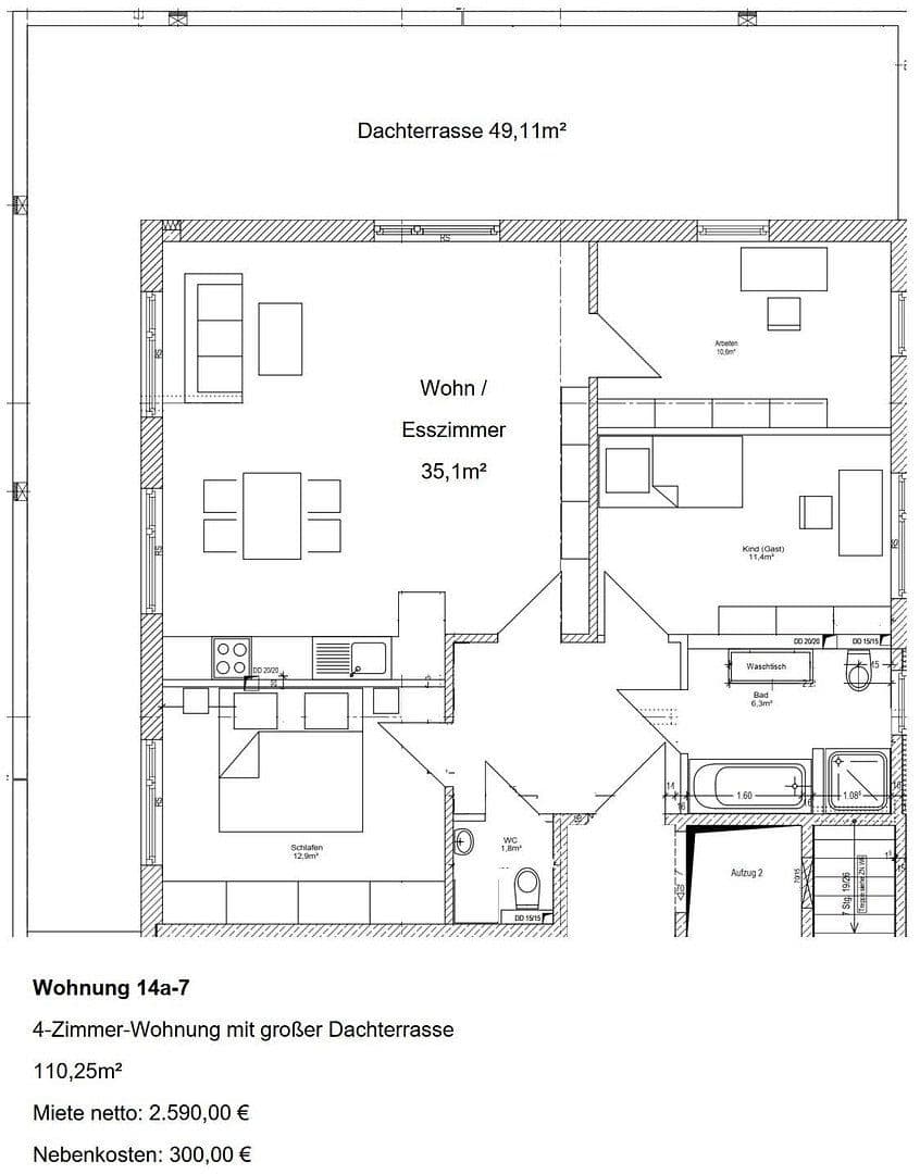 Prenájom bytu 4-izbový 111 m², Georg-Huber-Straße 14a, Zorneding - Ortsteil Pöring, Bavorsko Prenájom bytu 4-izbový 111 m², Georg-Huber-Straße 14a, Zorneding - Ortsteil Pöring, Bavorsko