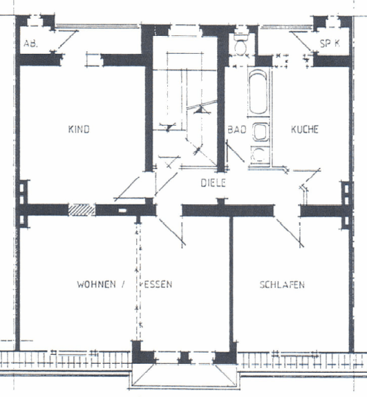 Prenájom bytu 4-izbový 94 m², Essen, Severné Porýnie - Westfálsko Prenájom bytu 4-izbový 94 m², Essen, Severné Porýnie - Westfálsko