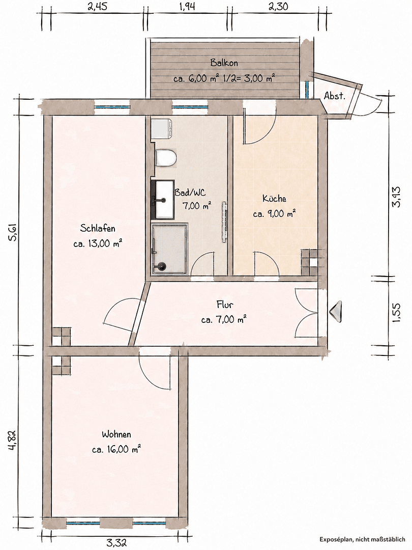Predaj bytu 2-izbový 57 m², Leipzig, Sasko Predaj bytu 2-izbový 57 m², Leipzig, Sasko