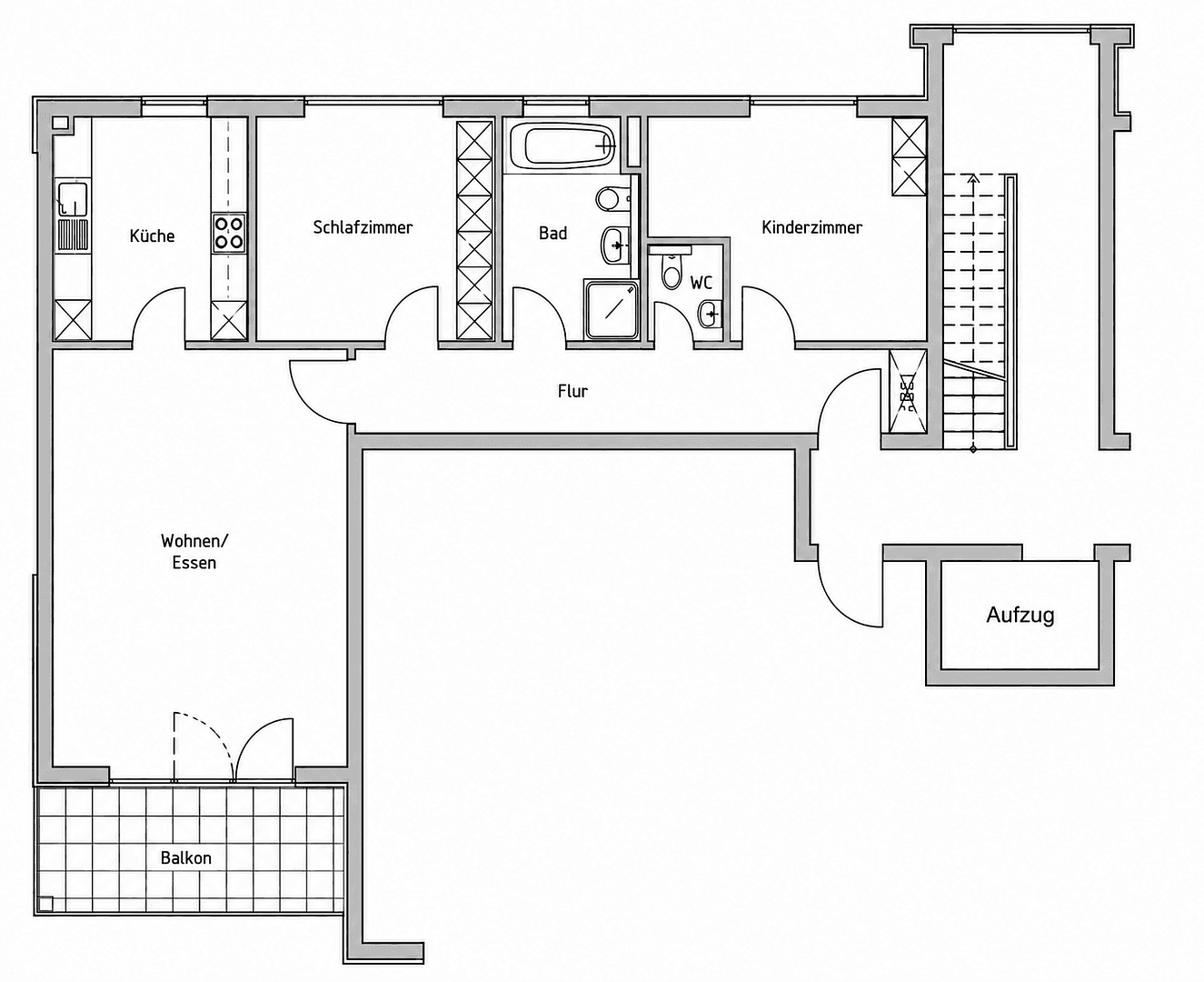 Predaj bytu 3-izbový 86 m², Frankfurt am Main, Hesensko Predaj bytu 3-izbový 86 m², Frankfurt am Main, Hesensko