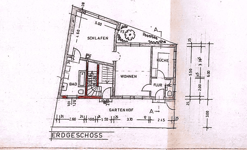 Prenájom bytu 2-izbový 65 m², Borngasse 2, Hanau, Hesensko Prenájom bytu 2-izbový 65 m², Borngasse 2, Hanau, Hesensko