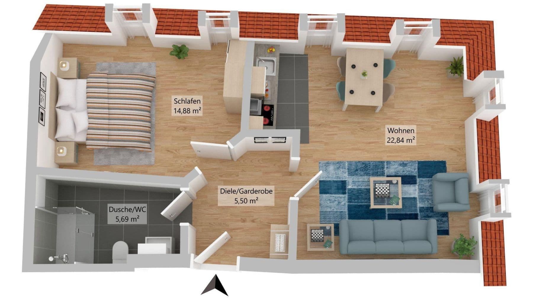 Prenájom bytu 2-izbový 49 m², Thomasiusstr. 35, Halle (Saale), Sasko-Anhaltsko Prenájom bytu 2-izbový 49 m², Thomasiusstr. 35, Halle (Saale), Sasko-Anhaltsko