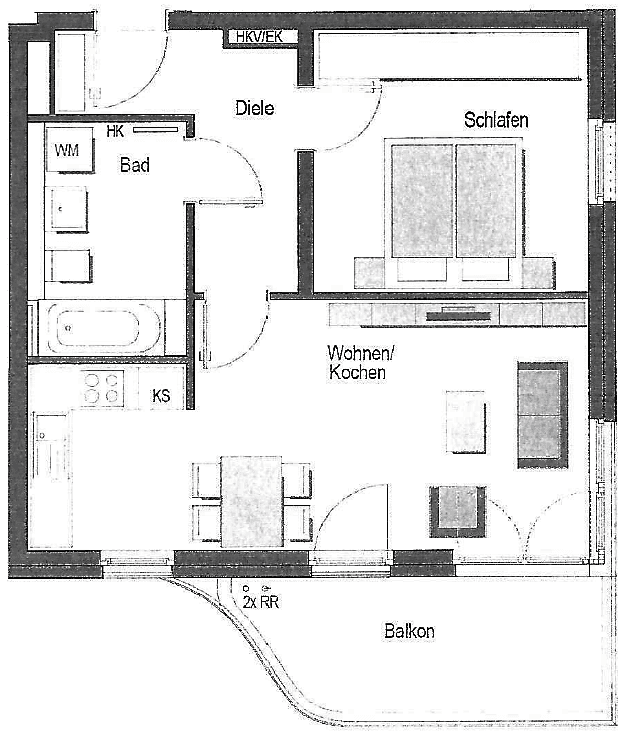 Predaj bytu 2-izbový 53 m², Hans-Döllgast-Straße 4, München, Bavorsko Predaj bytu 2-izbový 53 m², Hans-Döllgast-Straße 4, München, Bavorsko