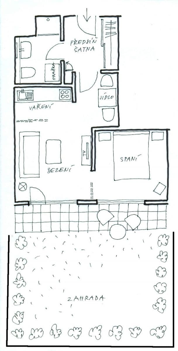 Prenájom bytu 1-izbový 42 m², K Vystrkovu, Praha, Praha Prenájom bytu 1-izbový 42 m², K Vystrkovu, Praha, Praha
