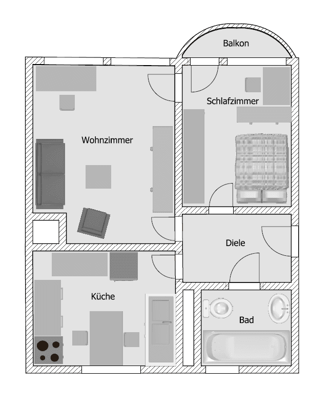 Prenájom bytu 2-izbový 43 m², Hinter den Ulmen 24, Frankfurt am main, Hesensko Prenájom bytu 2-izbový 43 m², Hinter den Ulmen 24, Frankfurt am main, Hesensko