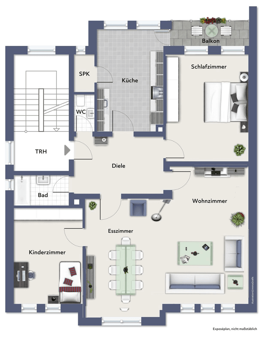 Prenájom bytu 4-izbový 112 m², In der Hülsche 10, Hagen-Haspe, Severné Porýnie - Westfálsko Prenájom bytu 4-izbový 112 m², In der Hülsche 10, Hagen-Haspe, Severné Porýnie - Westfálsko