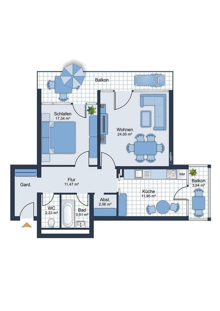 Prenájom bytu 2-izbový 80 m², München, Bavorsko Prenájom bytu 2-izbový 80 m², München, Bavorsko