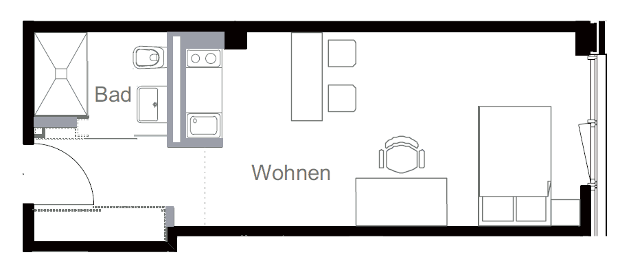 Prenájom bytu 1-izbový 32 m², Schillerstr.41, München, Bavorsko Prenájom bytu 1-izbový 32 m², Schillerstr.41, München, Bavorsko
