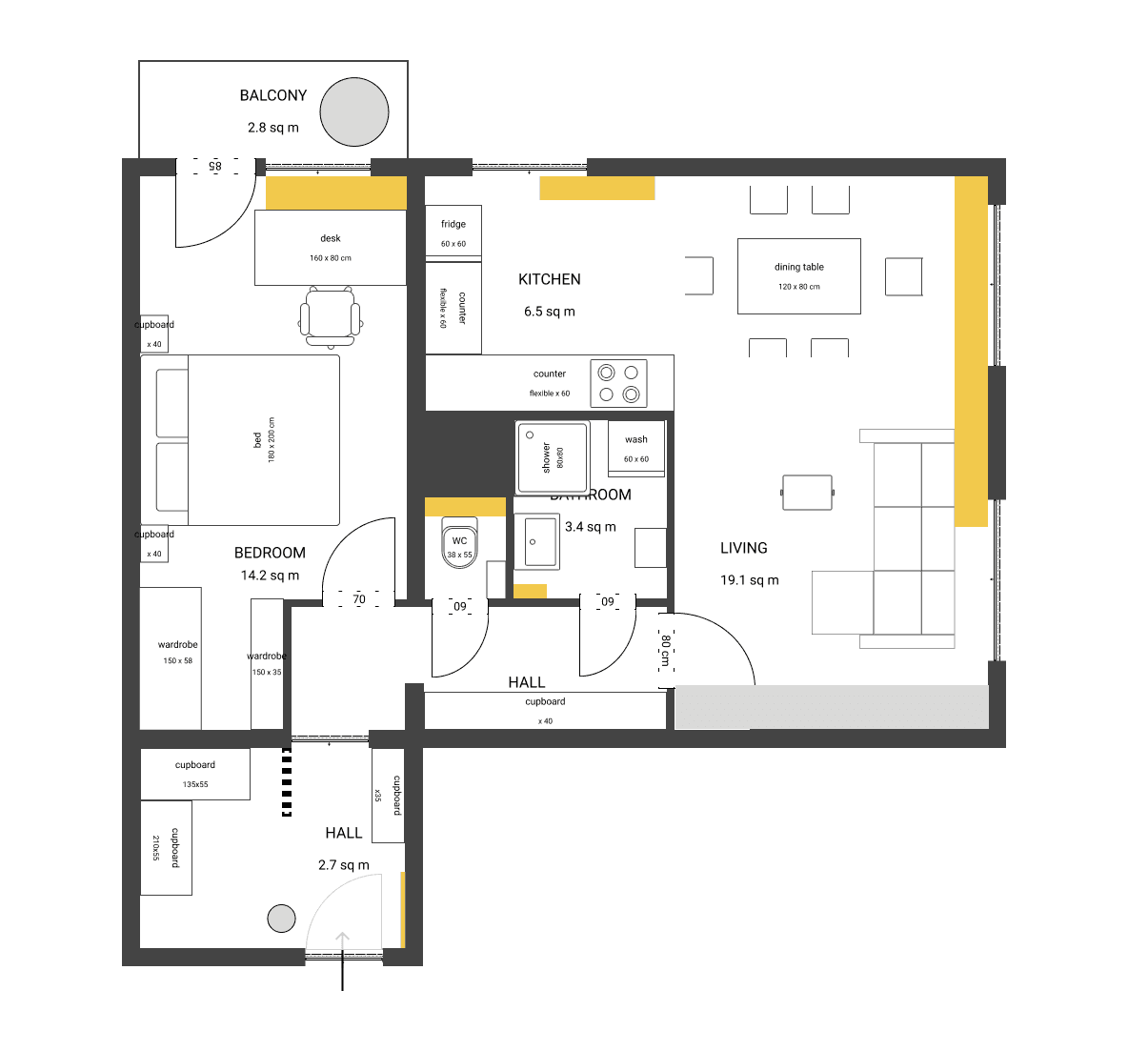 Prenájom bytu 2-izbový 57 m², Třeboradická, Praha, Praha Prenájom bytu 2-izbový 57 m², Třeboradická, Praha, Praha