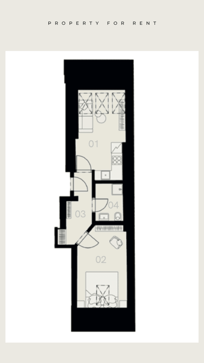 Prenájom bytu 2-izbový 36 m², Máchova, Praha, Praha Prenájom bytu 2-izbový 36 m², Máchova, Praha, Praha