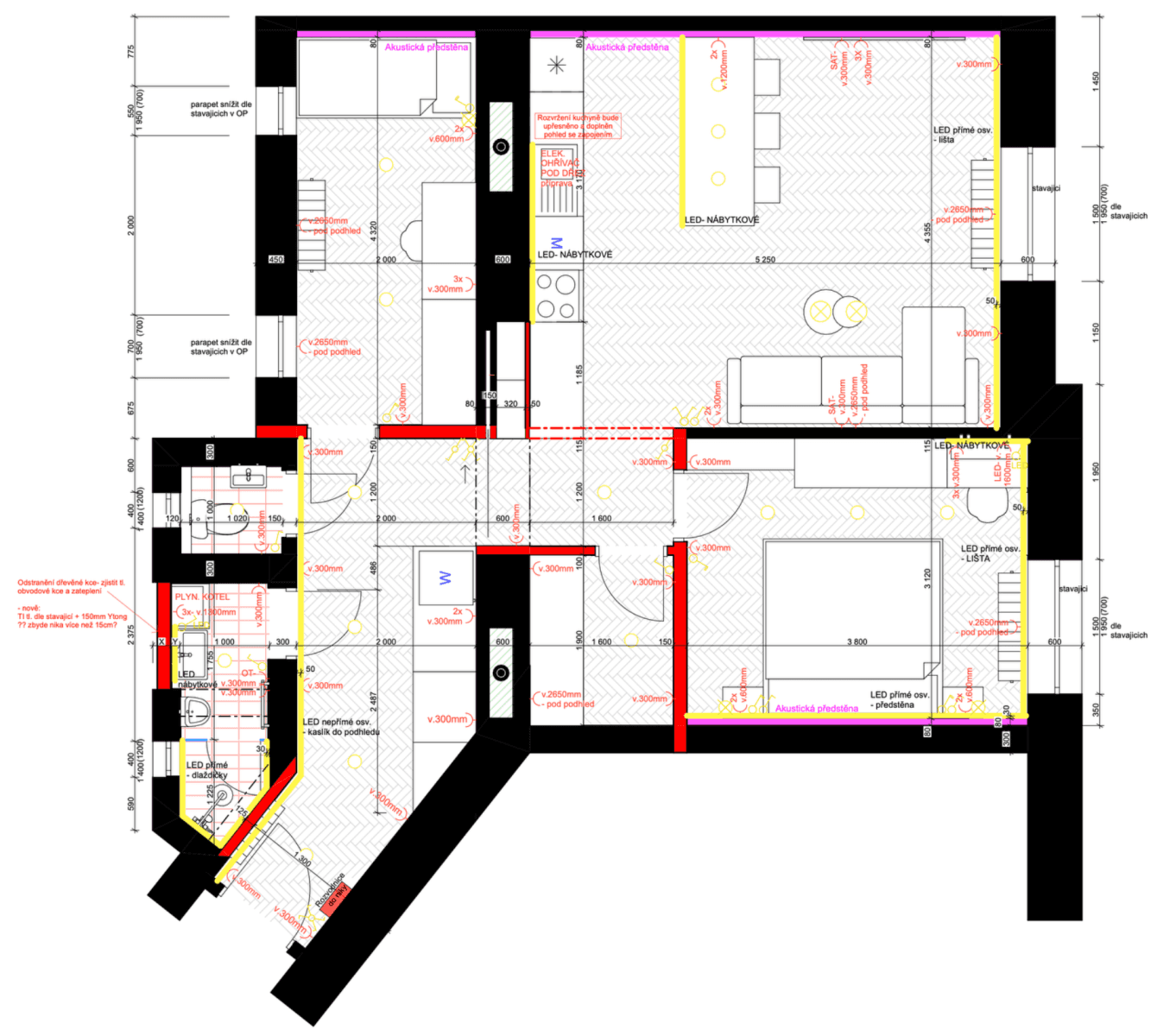 Prenájom bytu 3-izbový 64 m², Na Folimance, Praha, Praha Prenájom bytu 3-izbový 64 m², Na Folimance, Praha, Praha