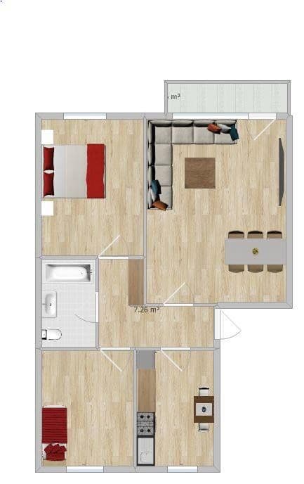 Prenájom bytu 3-izbový 71 m², Gutenbergstr. 5, Bremerhaven, Brémy Prenájom bytu 3-izbový 71 m², Gutenbergstr. 5, Bremerhaven, Brémy