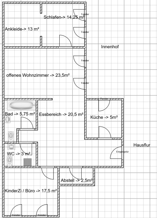 Prenájom bytu 3-izbový 105 m², Hanielstraße 31, Essen, Severné Porýnie - Westfálsko Prenájom bytu 3-izbový 105 m², Hanielstraße 31, Essen, Severné Porýnie - Westfálsko