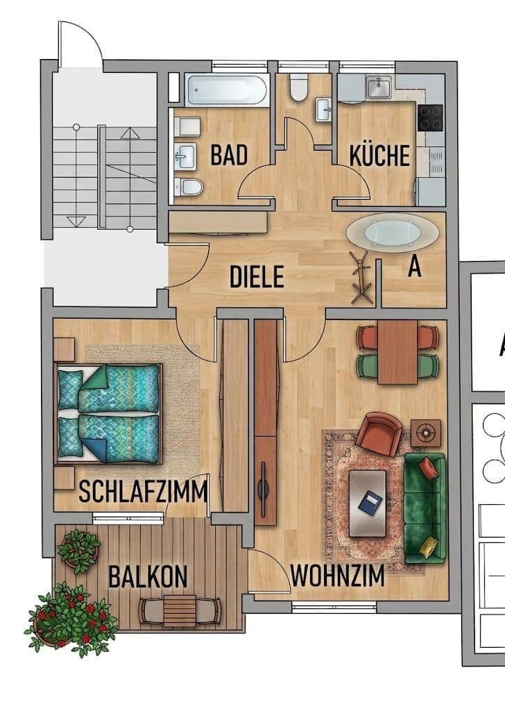 Predaj bytu 2-izbový 73 m², Überlingen, Bádensko-Wurttembersko Predaj bytu 2-izbový 73 m², Überlingen, Bádensko-Wurttembersko