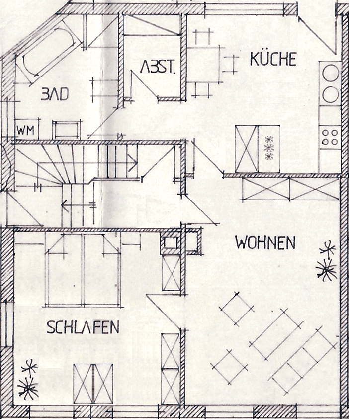 Prenájom bytu 2-izbový 82 m², Hammelburg, Bavorsko Prenájom bytu 2-izbový 82 m², Hammelburg, Bavorsko